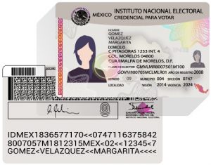 Imagen de Credencial para Votar por ambos lados