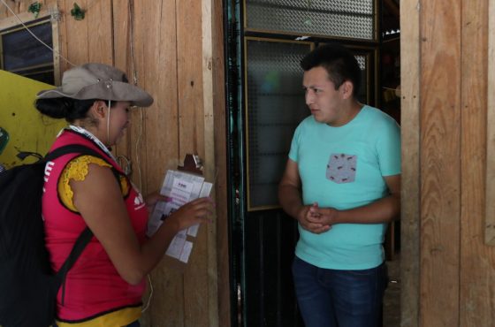 Trabajo de Capacitadores Electorales en Veracruz