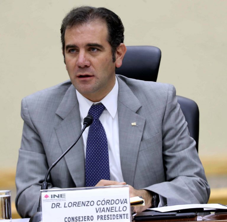 Lorenzo Córdova Vianello, Consejero Presidente del INE.