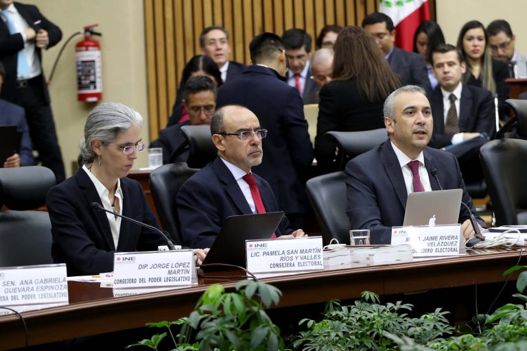 Pamela San Martín Ríos y Valles, Jaime Rivera Velázquez y Benito Nacif Hernández Consejera y Consejeros Electorales