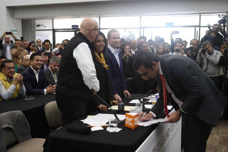 Recepción de la solicitud de conformación del Frente Ciudadano por México.
