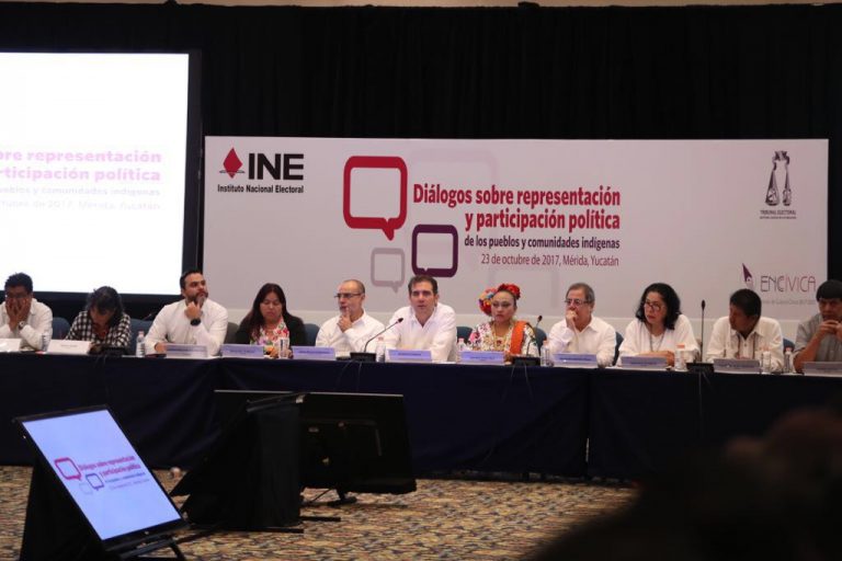 Foro Diálogos sobre representación y participación política de los pueblos y comunidades indígenas.