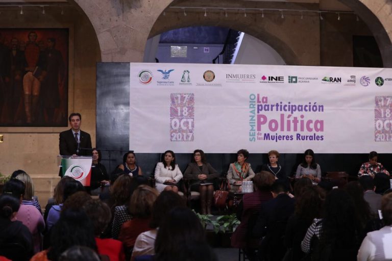Lorenzo Córdova Vianello, Consejero Presidente del INE en el Seminario "La participación política de las mujeres rurales"