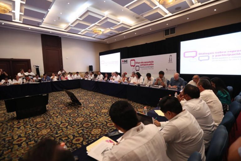 Foro Diálogos sobre representación y participación política de los pueblos y comunidades indígenas.