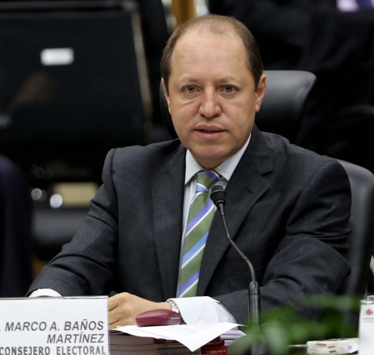 Marco Antonio Baños Martínez, Consejero Electoral.