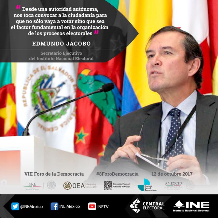 Edmundo Jacobo, Secretario Ejecutivo del INE.