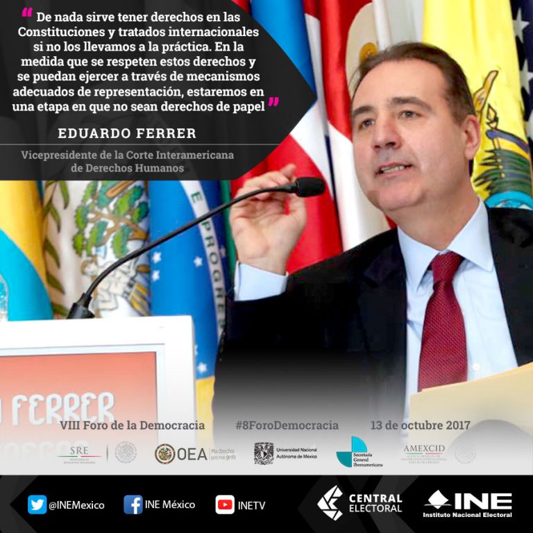 Eduardo Ferrer, Vicepresidente de la Corte Interamericana de Derechos Humanos.