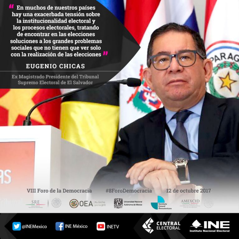 Eugenio Chicas, ex Magistrado Presidente del Tribunal Supremo de El Salvador.