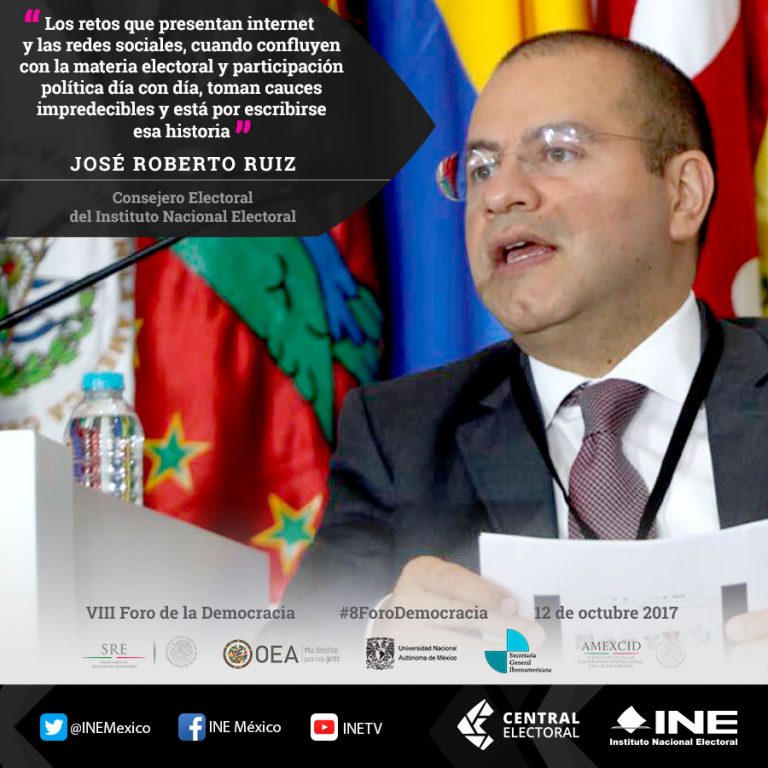 José Roberto Ruiz, Consejero Electoral del INE.
