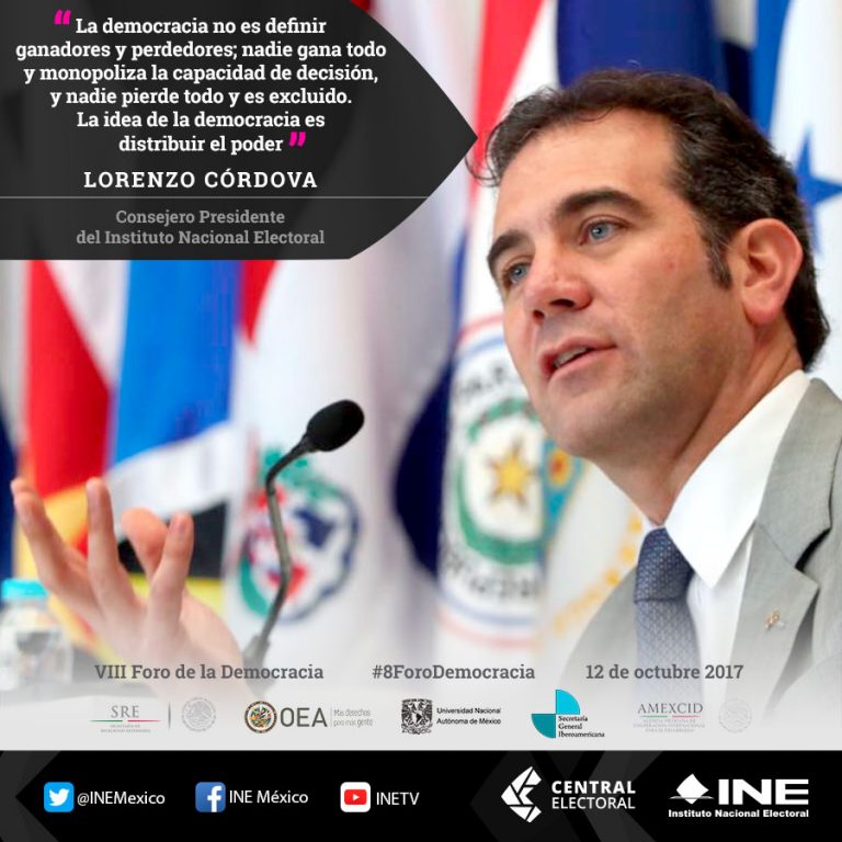 Lorenzo Córdova, Consejero Presidente del INE.