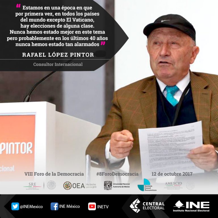 Rafael López Pintor, Consultor Internacional.