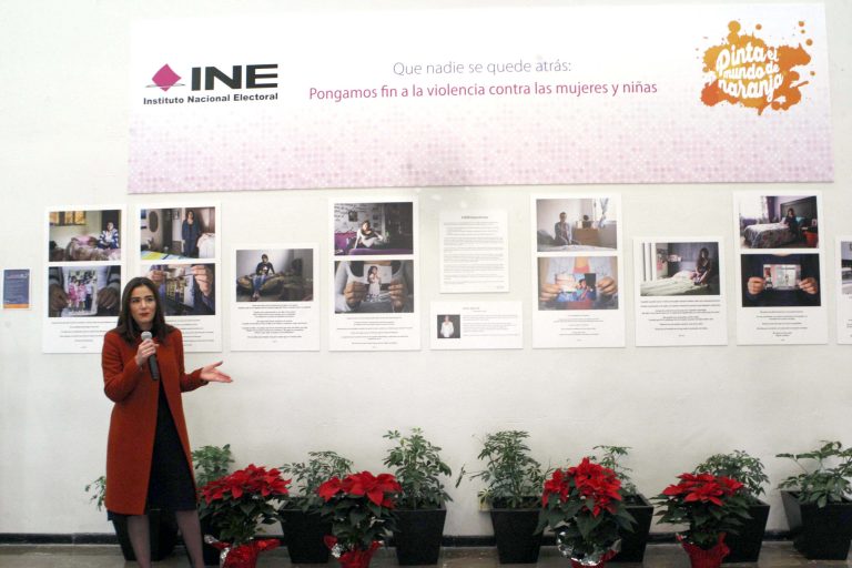 Dania Ravel Cuevas, Consejera Electoral y Presidenta de la Comisión Temporal para el Fortalecimiento de la Igualdad de Género y No Discriminación en la Participación Política en el Marco del Proceso Electoral 2017-2018.