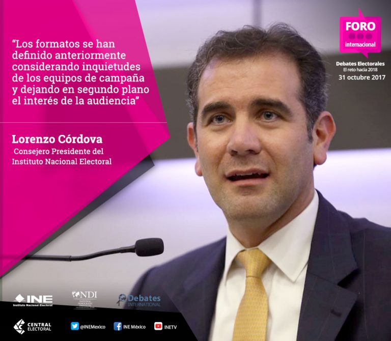 Lorenzo Córdova, Consejero Presidente INE