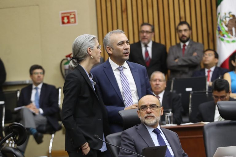 Pamela San Martín Ríos y Valles, Benito Nacif Hernández y Jaime Rivera Velázquez Consejera y Consejeros electorales.