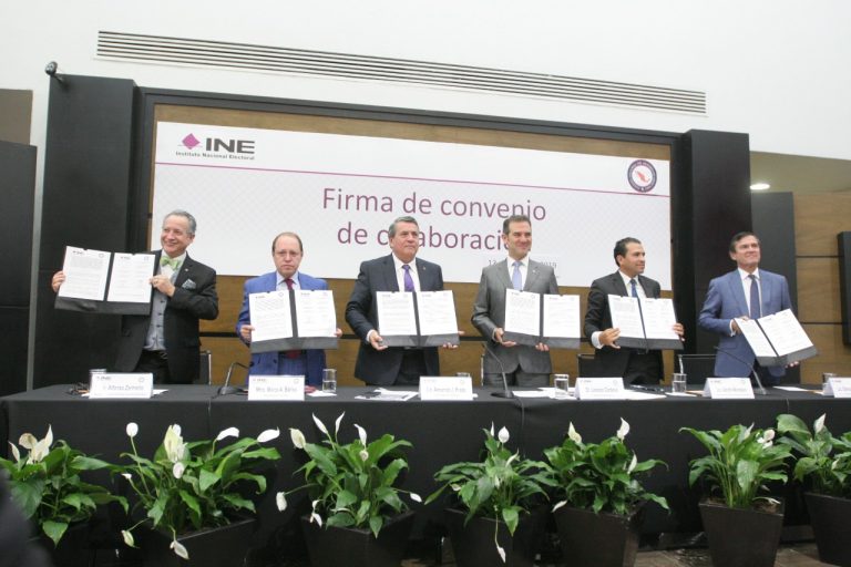 Firma de Convenio de colaboración INE-  Colegio Nacional del Notariado Mexicano.