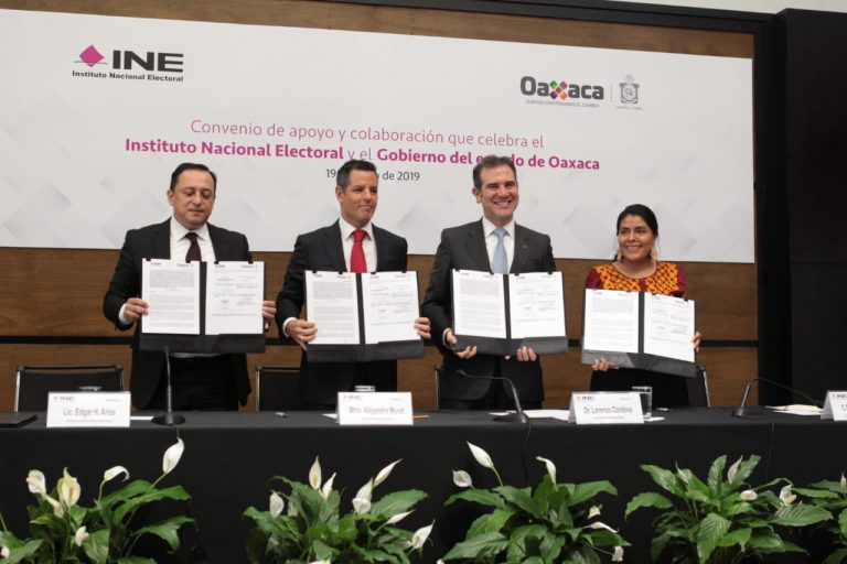 Firma de Convenio de apoyo y colaboración INE-Gobierno del estado de