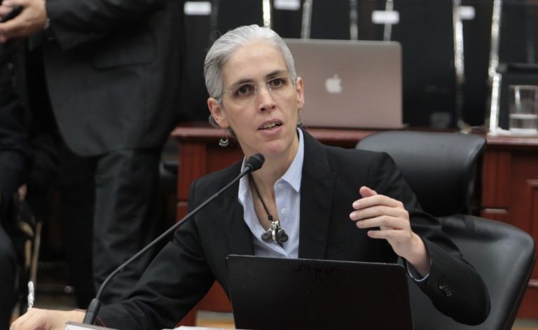 Pamela San Martín Ríos y Valles y Consejera Electoral.