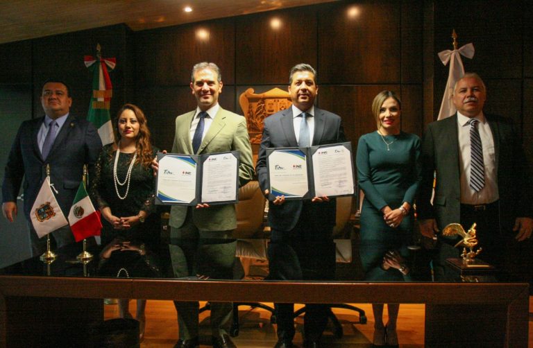 Firma de Convenio de Colaboración INE- Gobierno del Estado de Tamaulipas.