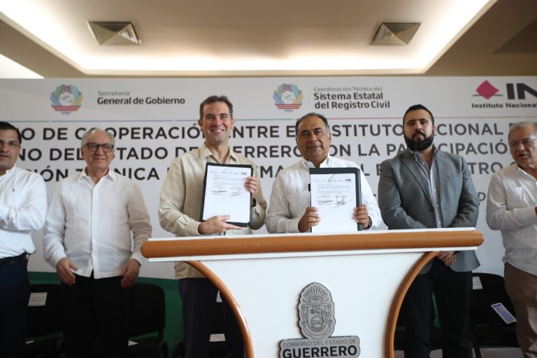 Firma de Convenio de Apoyo y Colaboración INE-Gobierno del Estado de Guerrero en materia del Registro Federal de Electores.