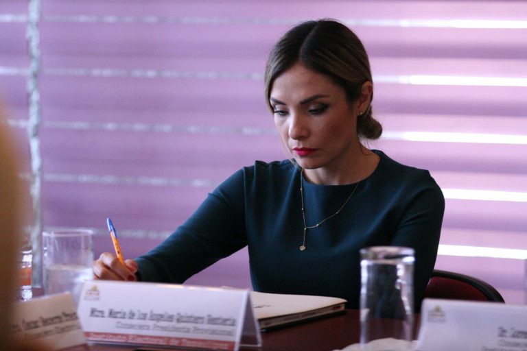 María de los Ángeles Quintero Rentería, Consejera Presidente del Instituto Electoral de Tamaulipas.