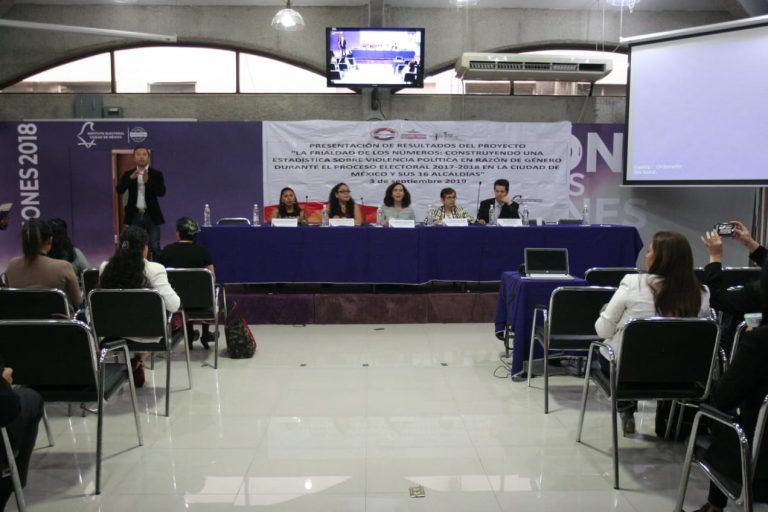 Presentación de  Resultados del Proyecto “La Frialdad de los números: Construyendo una Estadística sobre violencia política en Razón de Género durante el proceso electoral 2017-2018 en la Ciudad de México y sus 16 Alcaldías”.