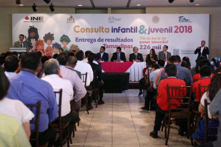 Presentación de Resultados de la Consulta Infantil y Juvenil 2018, en Tamaulipas.