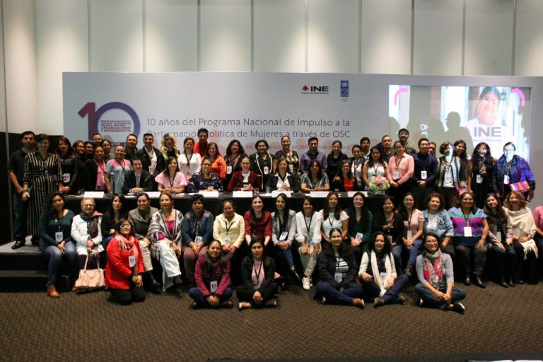 Taller “10 años del Programa Nacional de Impulso a la Participación Política de Mujeres a través  de las OSC”.