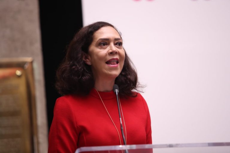 Adriana Favela Herrera, Consejera Electoral del INE en la Clausura del  Primer Torneo Nacional. México Debate 2019.