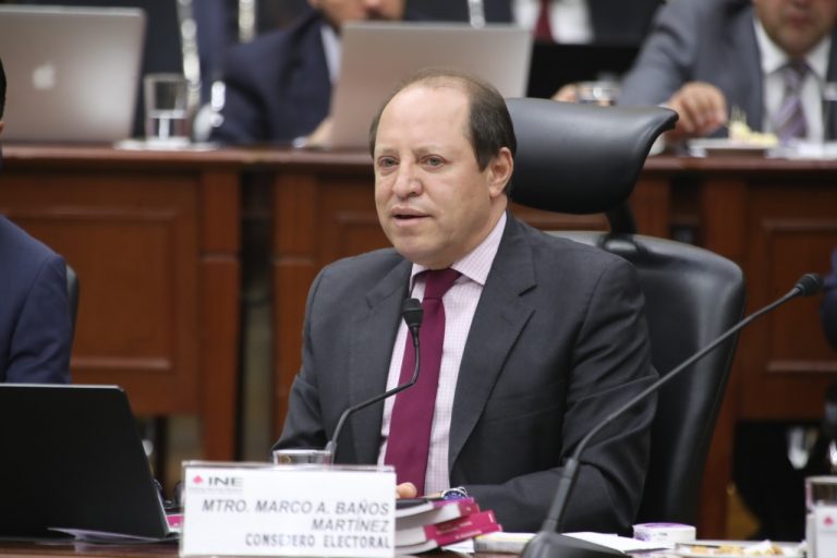 Marco Antonio Baños Martínez, Consejero Electoral.
