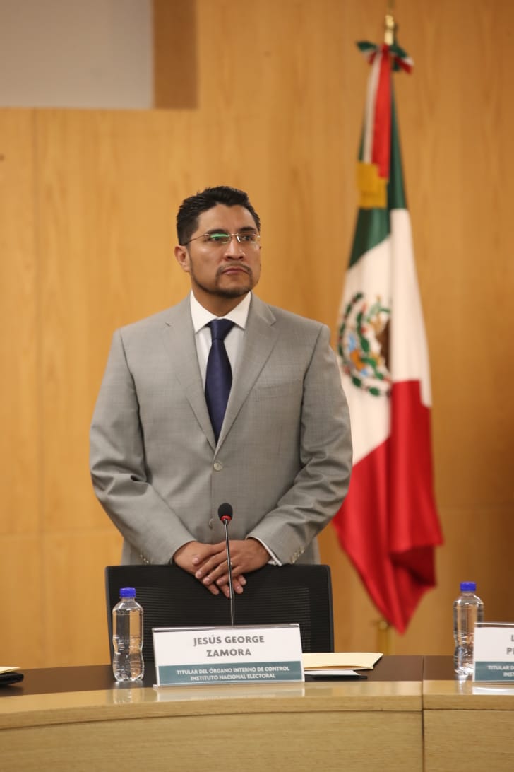 Jesús George Zamora, titular del Órgano Interno de Control del Instituto Nacional Electoral.