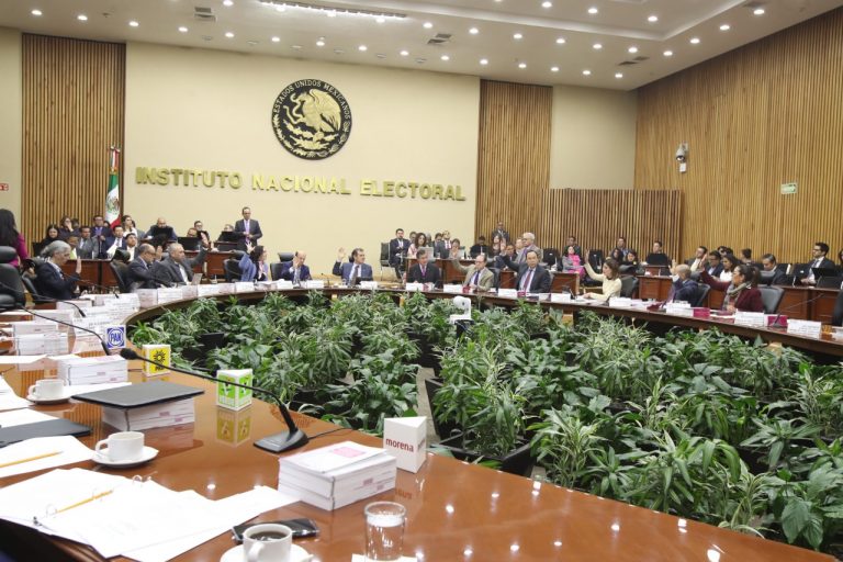 Sesión Extraordinaria del Consejo General del INE.