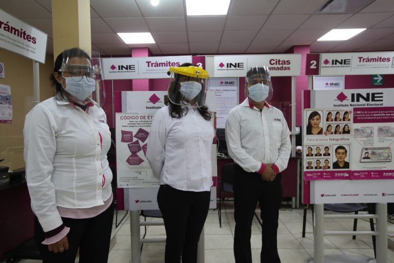 Reapertura de los módulos de atención ciudadana INE, atendiendo  las medidas del protocolo de sanidad por la pandemia de la Covid-19