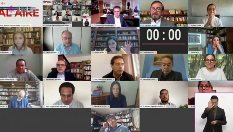 Sesión Extraordinaria del Consejo General,  transmitida por la plataforma virtual.