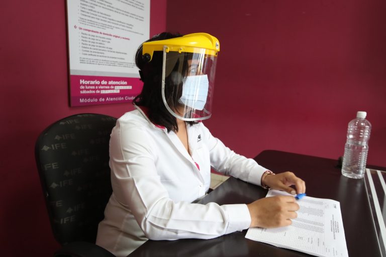 Reapertura de los módulos de atención ciudadana INE, atendiendo  las medidas del protocolo de sanidad por la pandemia de la Covid-19