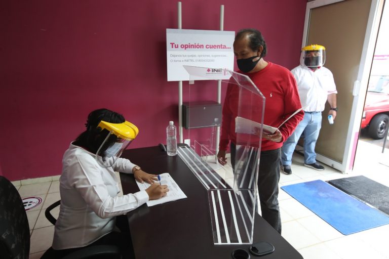 Reapertura de los módulos de atención ciudadana INE, atendiendo  las medidas del protocolo de sanidad por la pandemia de la Covid-19