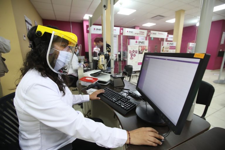 Reapertura de los módulos de atención ciudadana INE, atendiendo  las medidas del protocolo de sanidad por la pandemia de la Covid-19