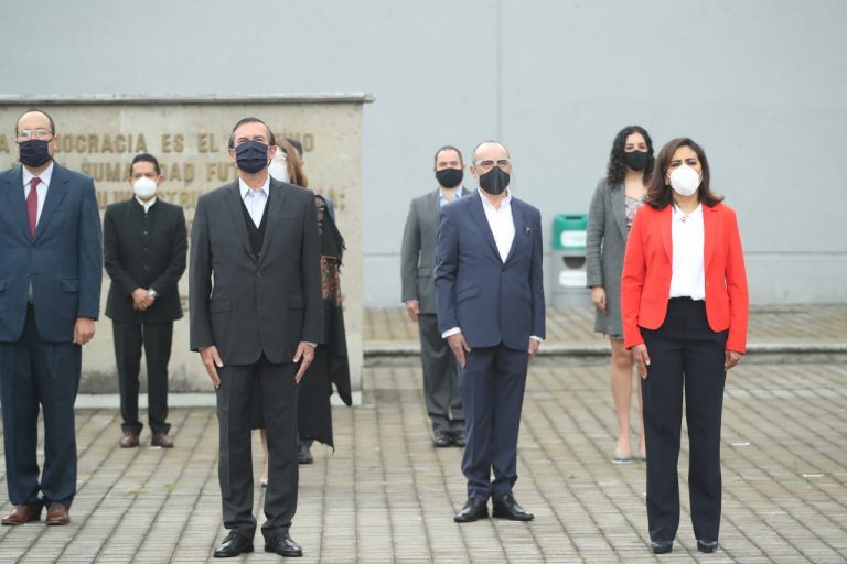 Ceremonia de Honores a la Bandera con motivo del Inicio del Proceso Electoral Federal 2020-2021