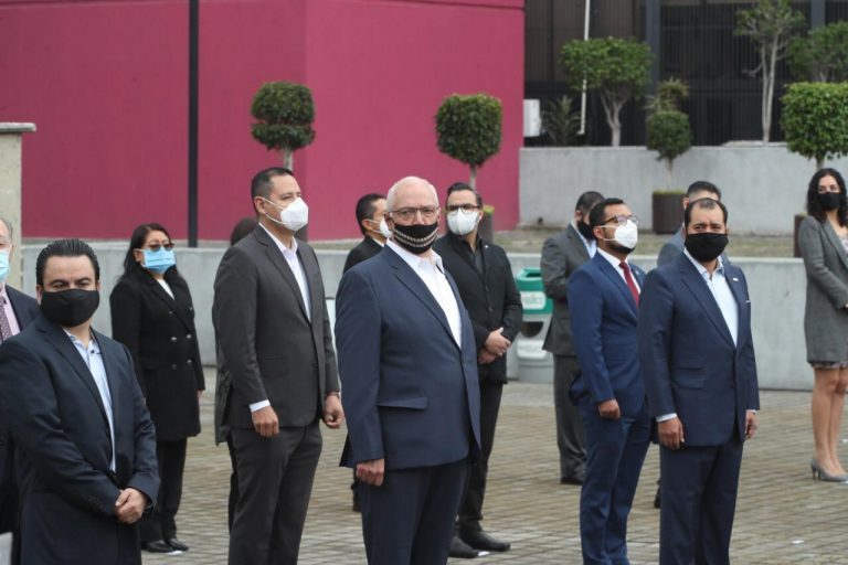 Ceremonia de Honores a la Bandera con motivo del Inicio del Proceso Electoral Federal 2020-2021