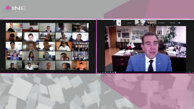 11° Parlamento Virtual de Niñas y Niños de México 2020, transmitida por la plataforma virtual del INE.