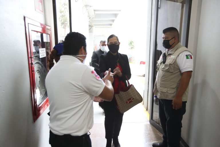 Se instaló filtro sanitario para todo el personal que trabaja en las Oficinas Centrales del Instituto.