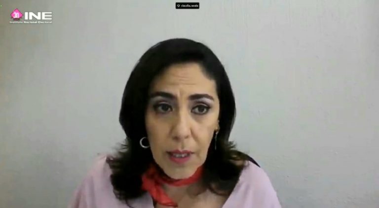 Claudia Zavala Pérez, Consejera Electoral y Presidenta de la Comisión de Prerrogativas y Partidos Políticos.