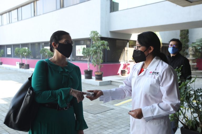 Se instaló filtro sanitario para todo el personal que trabaja en las Oficinas Centrales del Instituto.