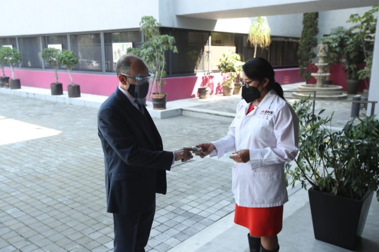 Se instaló filtro sanitario para todo el personal que trabaja en las Oficinas Centrales del Instituto.