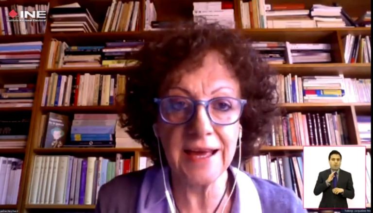Jaqueline Peschard, Profesora e Investigadora de la Facultad de Ciencias Políticas de la UNAM.