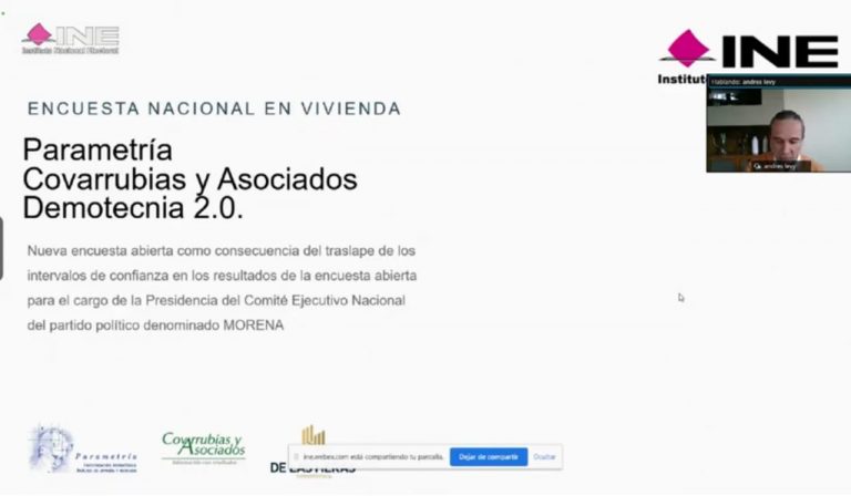 Presentación de resultados de la encuesta de Morena