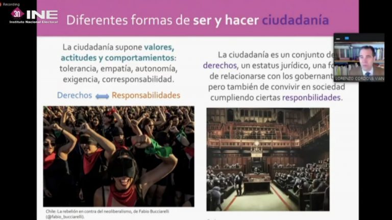 Presentación del Consejero presidente del INE Lorenzo Córdova Vianello.