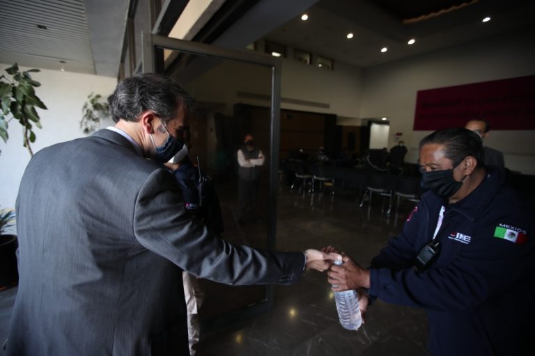 Se instaló filtro sanitario para todo el personal que trabaja en las Oficinas Centrales del Instituto.
