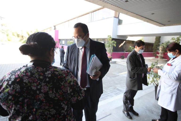 Se instaló filtro sanitario para todo el personal que trabaja en las Oficinas Centrales del Instituto.