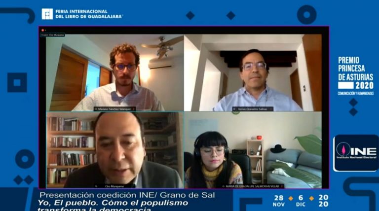 Participación del INE en la FIL de Guadalajara 2020. Presentación del libro “Yo, el pueblo. Como el populismo transforma la democracia”.