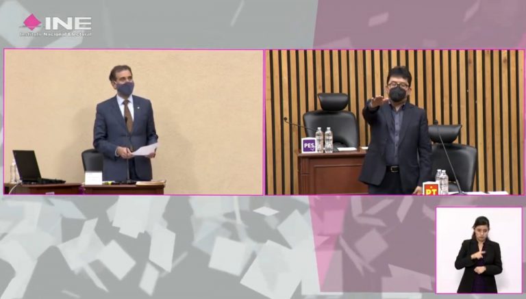 Toma de protesta de Marcelino Loredo Saucedo como representante suplente del PT ante el Consejo General.
